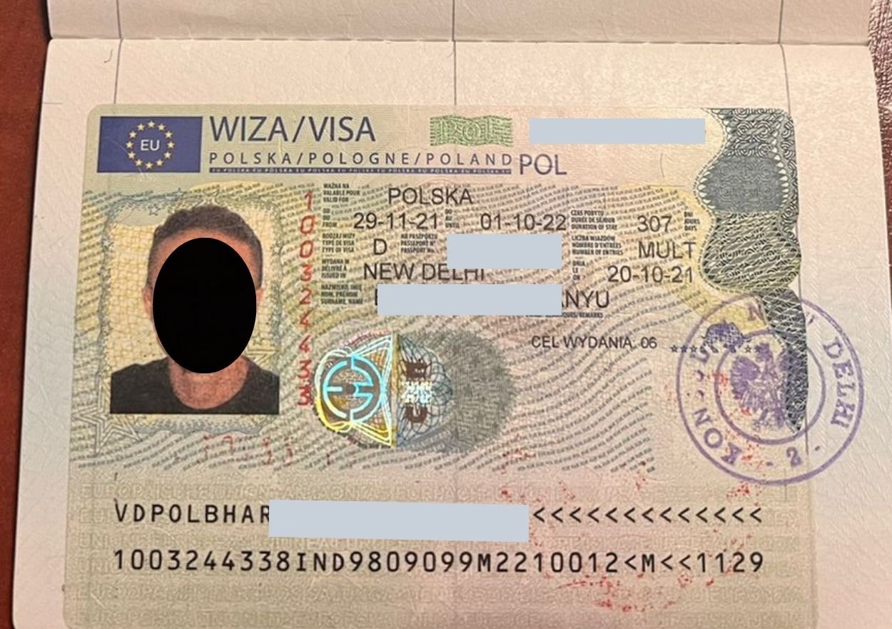 European work visa documentation